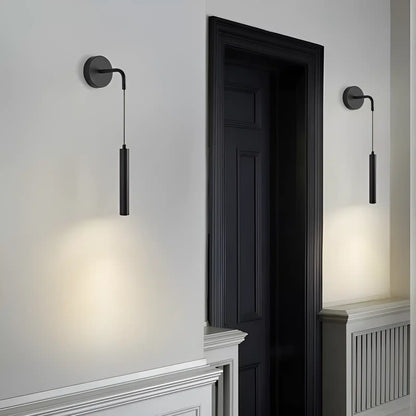 Applique murale LED en forme de pendule élégante pour chambre