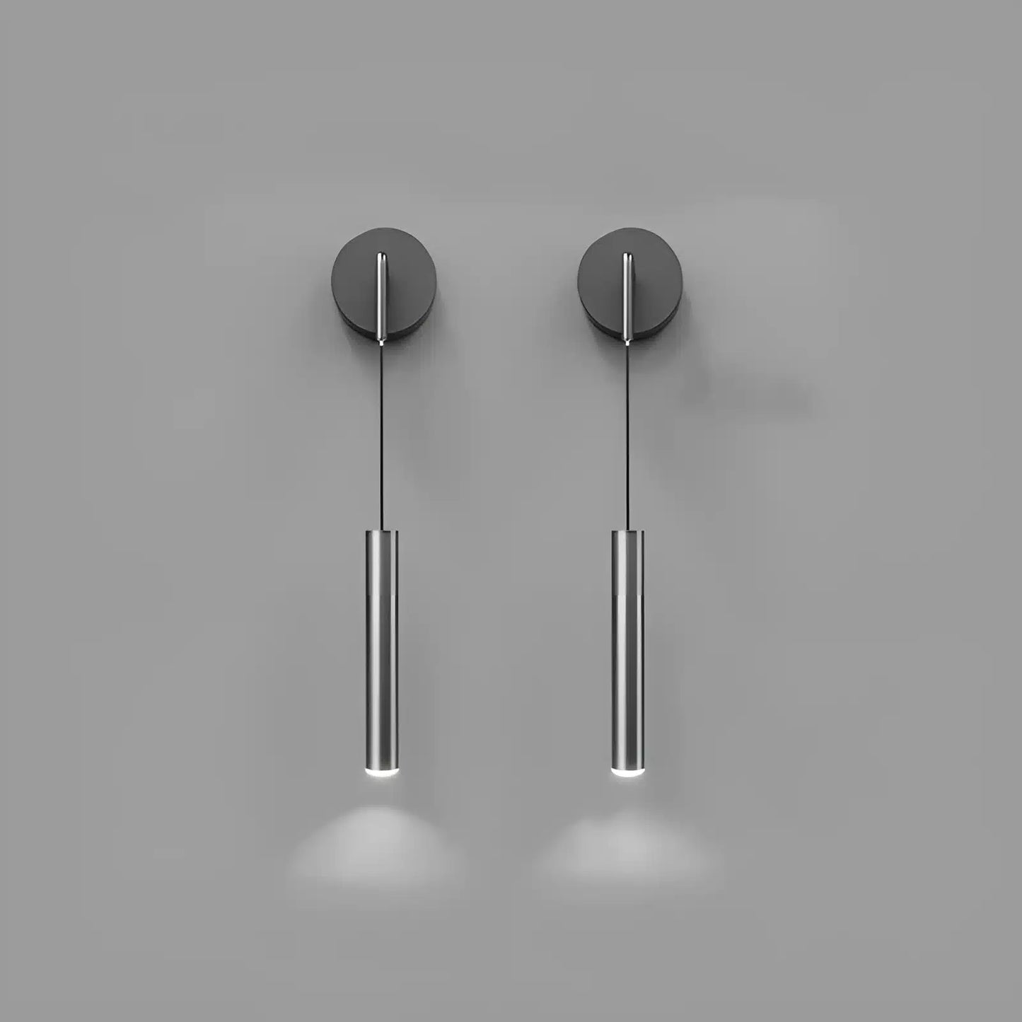 Applique murale LED en forme de pendule élégante pour chambre
