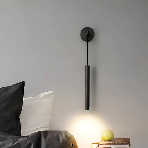 Applique murale LED en forme de pendule élégante pour chambre