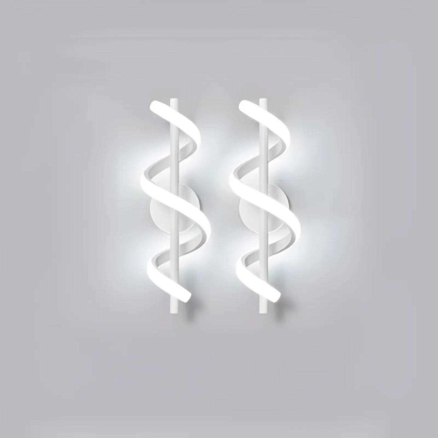 Applique murale LED en forme d'hélice de lumière pour chambre