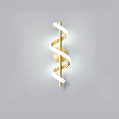 Applique murale LED en forme d'hélice de lumière pour chambre