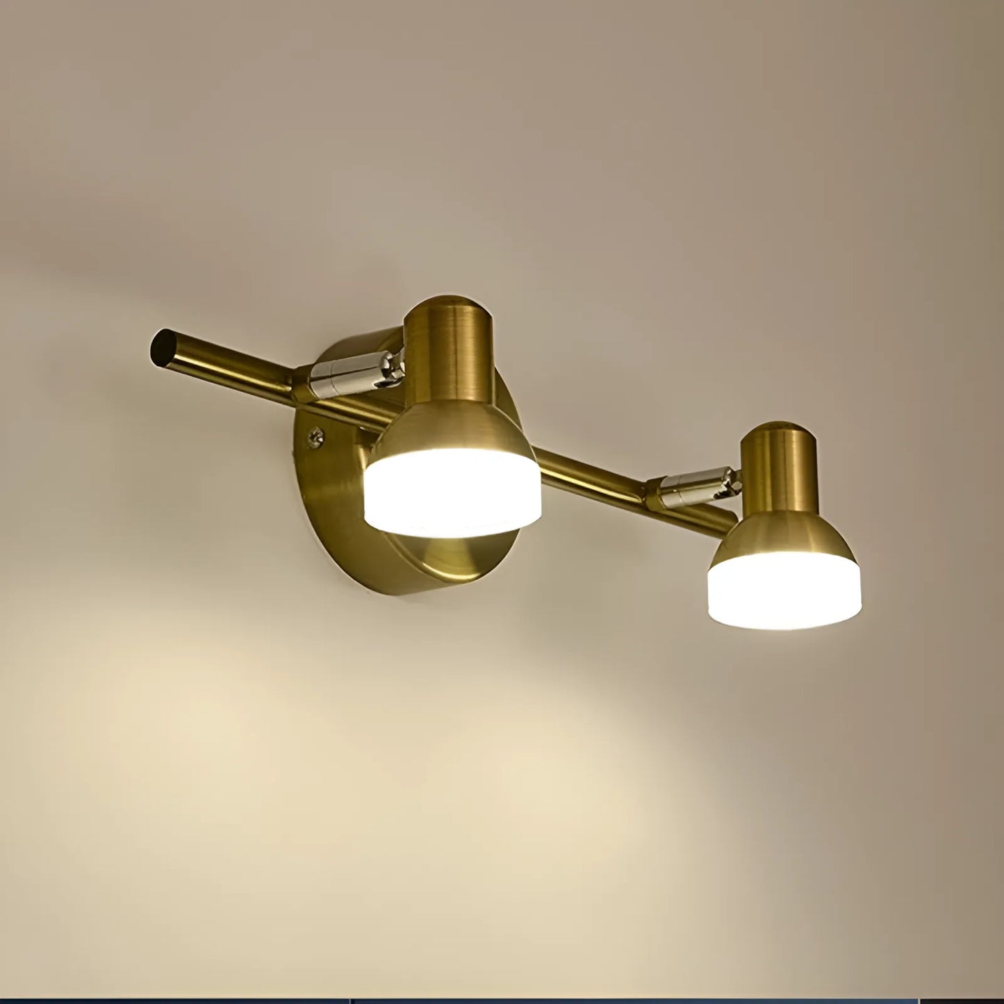 Applique murale LED moderne duo étanche à deux têtes