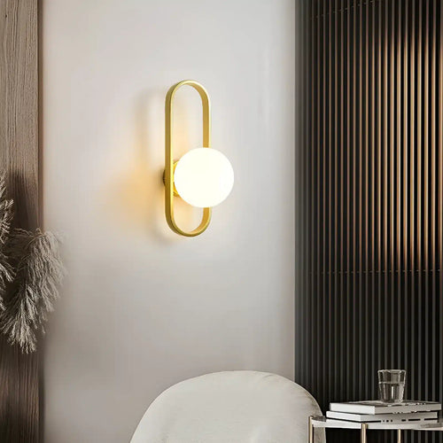 Applique murale LED ovale pour chambre
