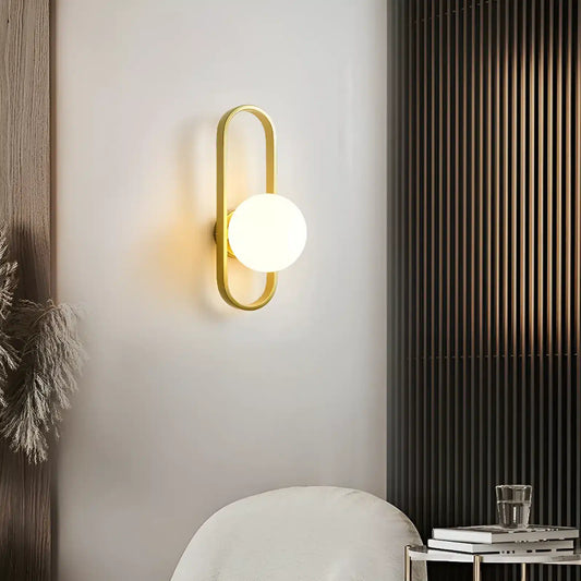Applique murale LED ovale pour chambre