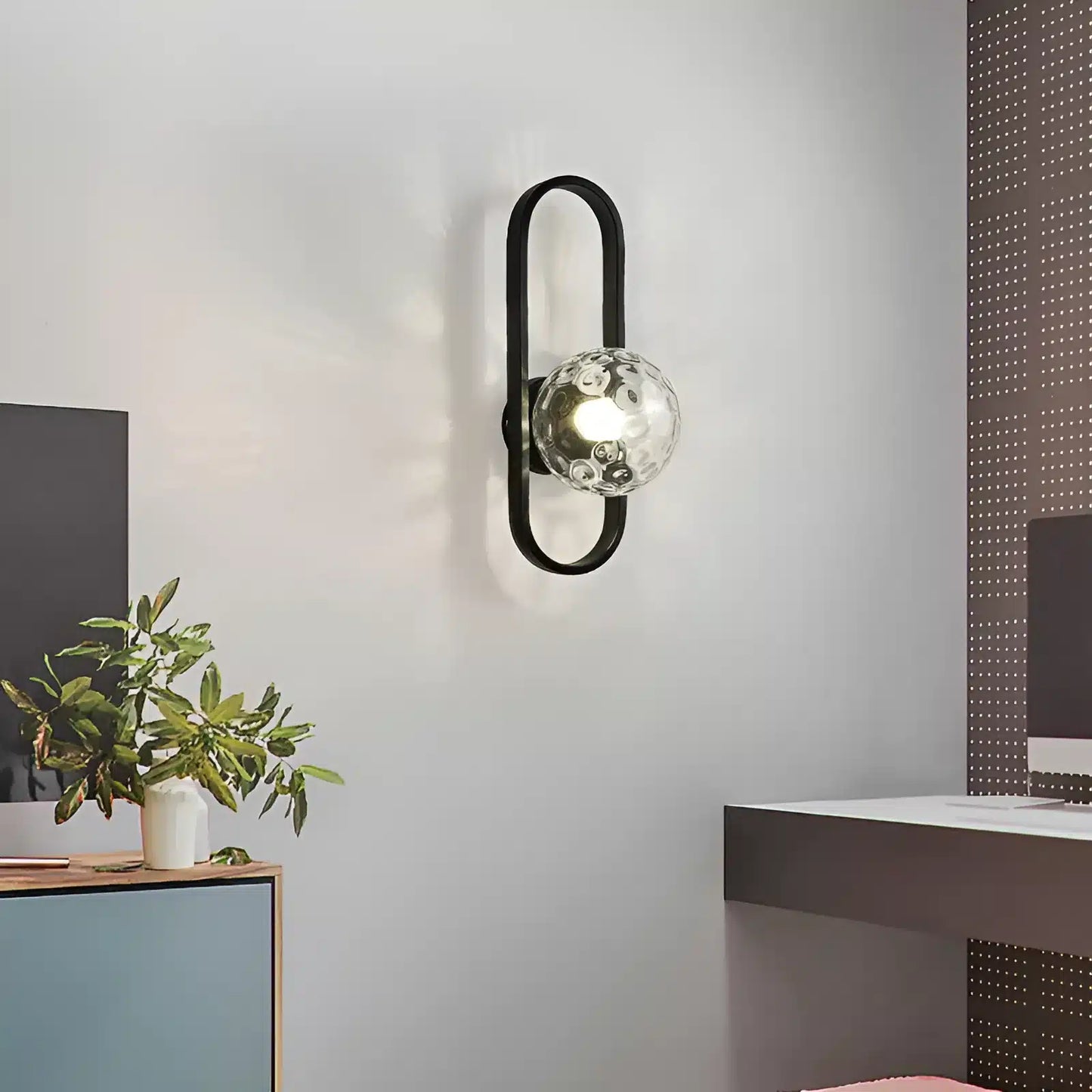 Applique murale LED ovale pour chambre