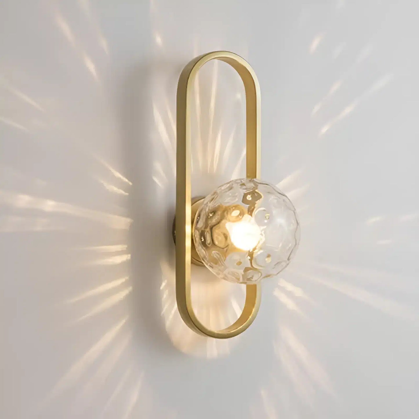 Applique murale LED ovale pour chambre