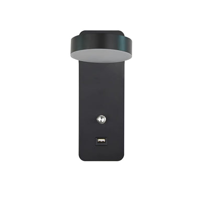Applique murale LED pivotable avec interrupteur pour chambre