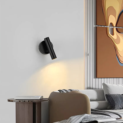 Applique murale LED rotative réglable en forme de tube pour chambre