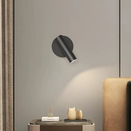Applique murale LED rotative réglable en forme de tube pour chambre