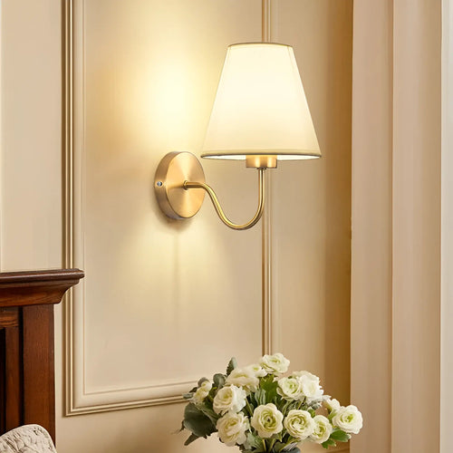 Applique murale LED tige avec abat-jour pour chambre
