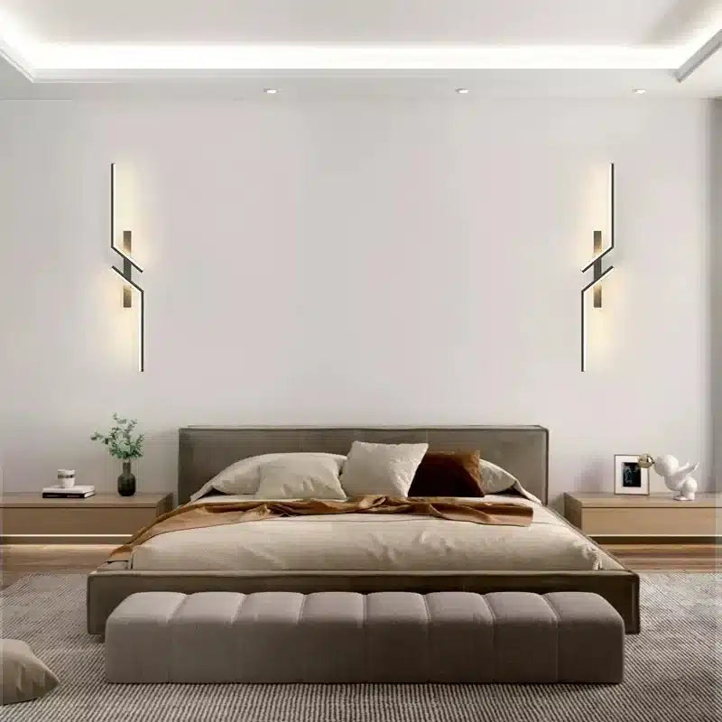 Applique murale en forme d'éclair géométrique pour chambre