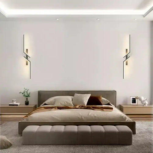 Applique murale en forme d'éclair géométrique pour chambre