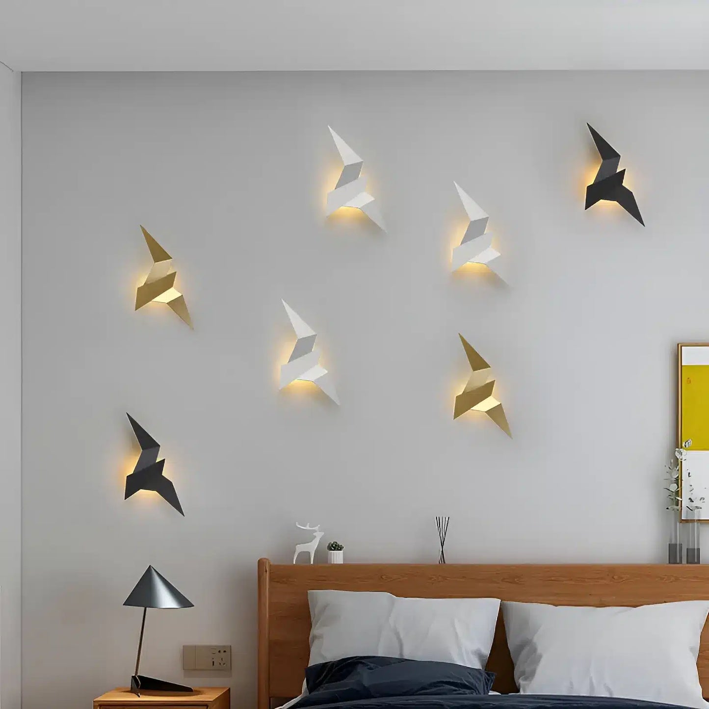 Applique murale en forme d'oiseau pour chambre