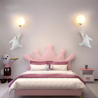 Applique murale ours avec ballon 3D pour chambre