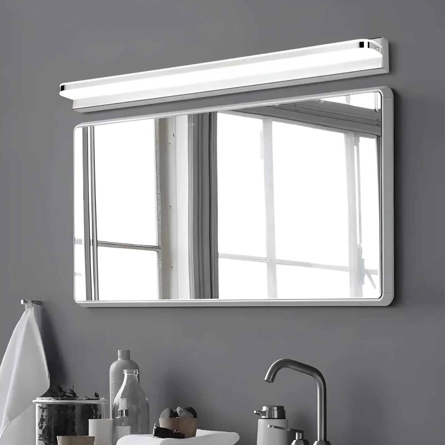 Appliques Murales Modernes en Acier Inoxydable pour Salle de Bain