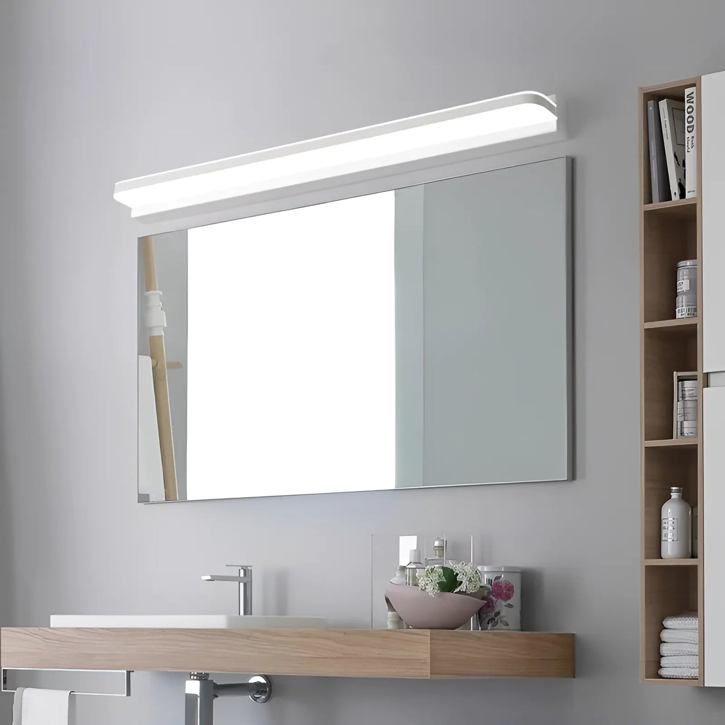 Appliques Murales Modernes en Acier Inoxydable pour Salle de Bain