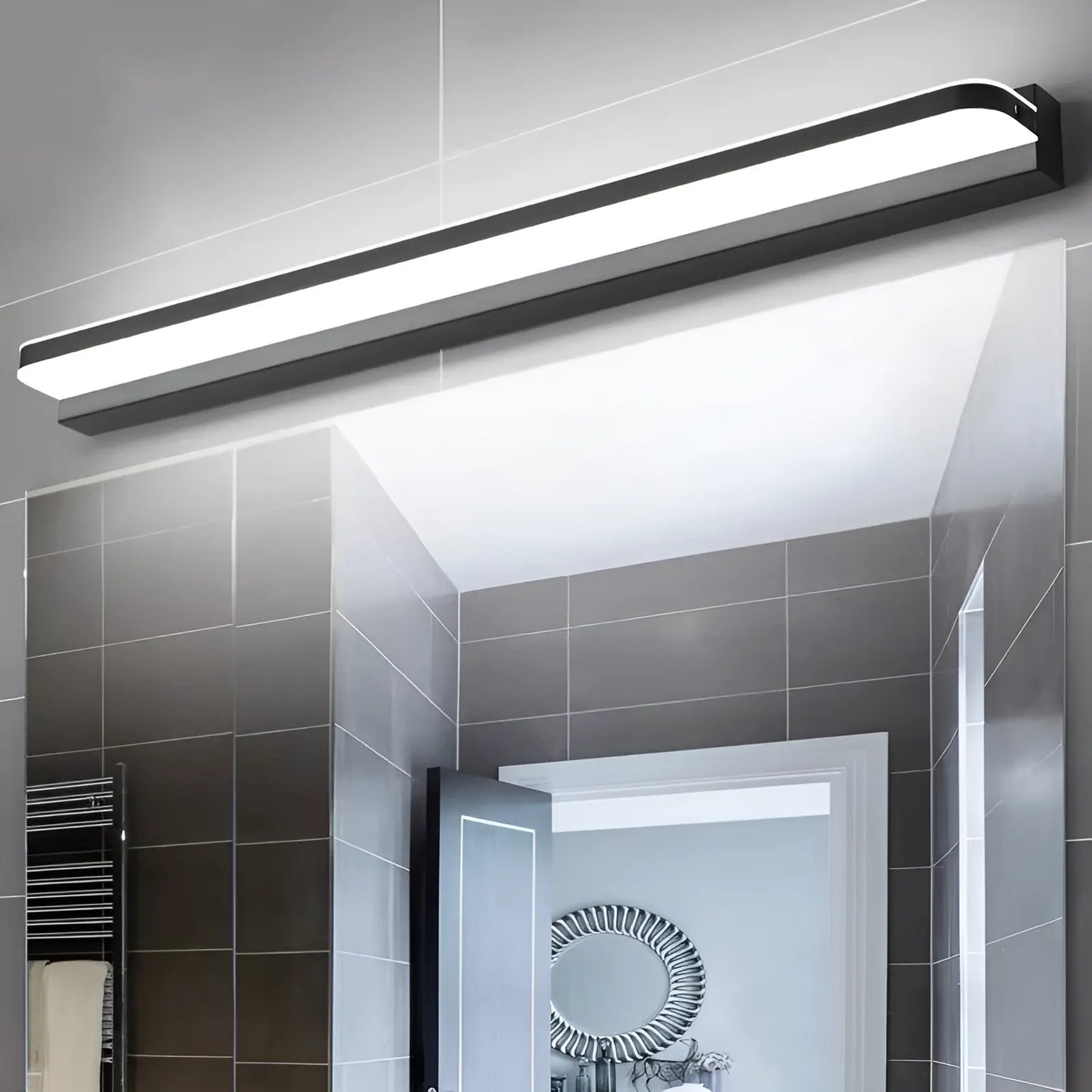 Appliques Murales Modernes en Acier Inoxydable pour Salle de Bain