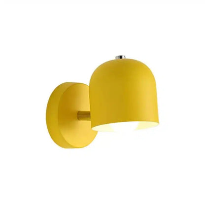 Lampe Murale LED Rotative Nordique Macaron Jaune – Décor Intérieur