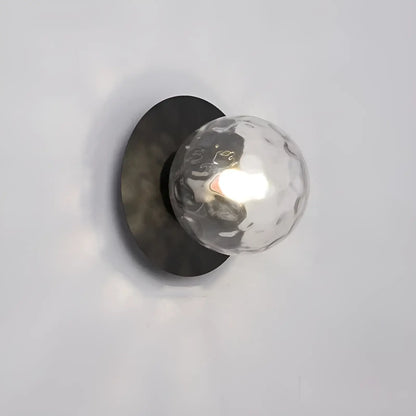 Lampe Murale Sphérique en noir et or pour chambre