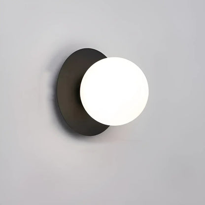 Lampe Murale Sphérique en noir et or pour chambre