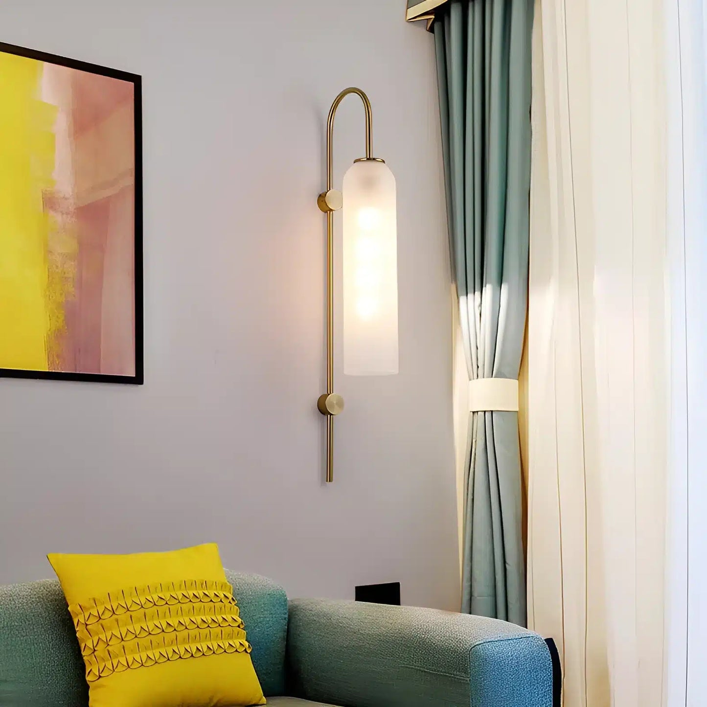 Lampe Murale Verticale en Verre pour chambre