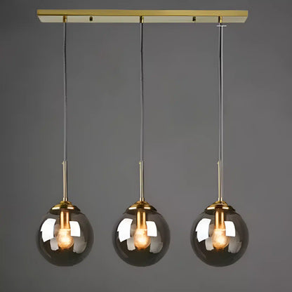 Lampe Pendante en Verre Ambre pour salon