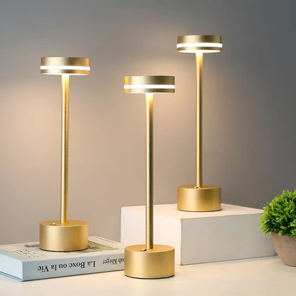 Lampe cylindre tactile rechargeable pour chambre