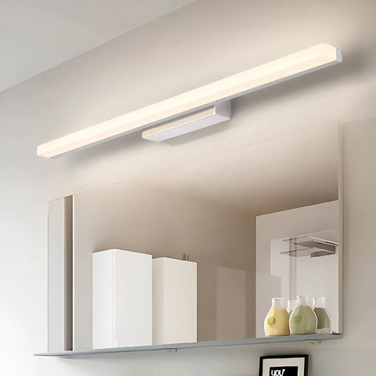 Lumière de Miroir en Acier Inoxydable Moderne pour Salle de Bain