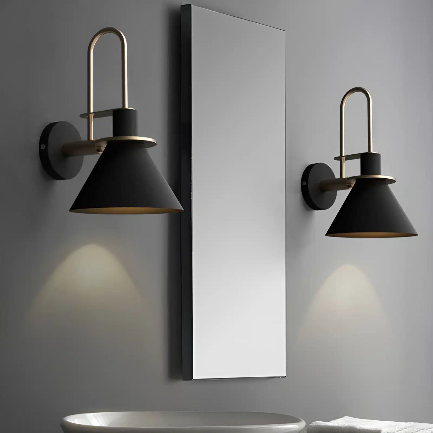 Luminaire Applique Murale en Métal - Style Industriel et Nordique pour Intérieur