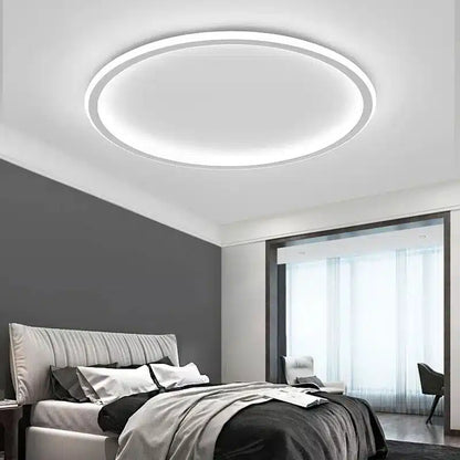 Plafonnier LED Circulaire en aluminium, fer et acrylique en différentes tailles