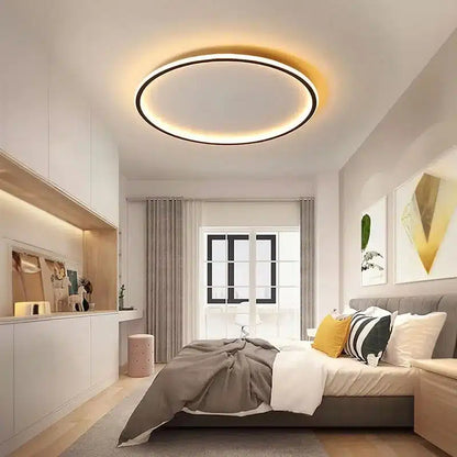 Plafonnier LED Circulaire en aluminium, fer et acrylique en différentes tailles