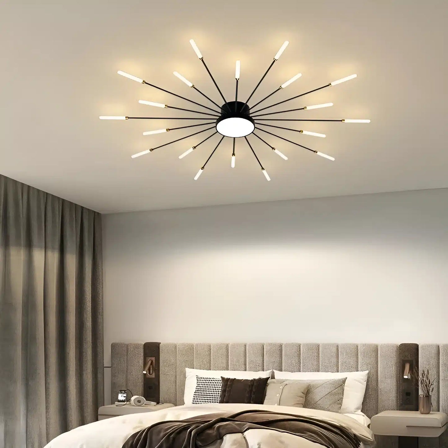 Plafonnier LED Moderne Effet Feux d'Artifice pour Salon