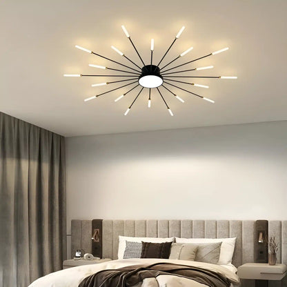 Plafonnier LED Moderne Effet Feux d'Artifice pour Salon