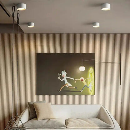 Plafonnier LED Moderne multiforme en fer et acrylique pour salon