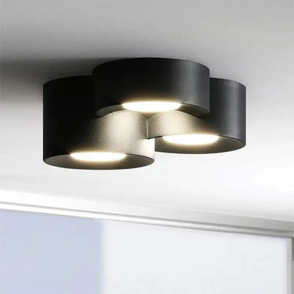 Plafonnier LED Moderne multiforme en fer et acrylique pour salon