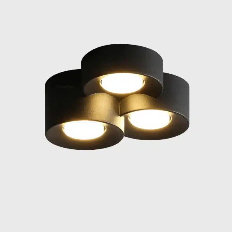 Plafonnier LED Moderne multiforme en fer et acrylique pour salon