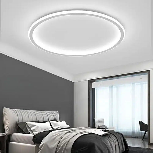 Plafonnier LED Rond et Simple au Design Nordique avec Lumière dimmable en différentes tailles