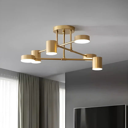Plafonnier LED Suspension pour Salon 4 ou 6 Ampoules