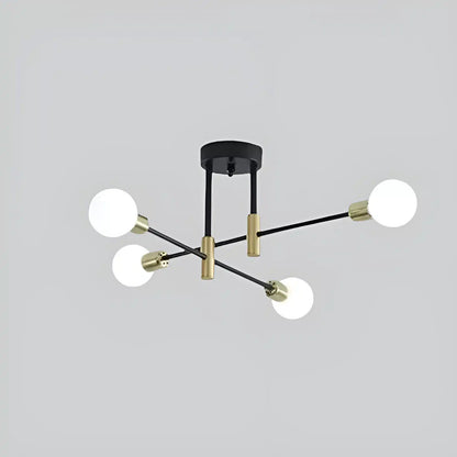 Plafonnier LED Suspension pour Salon 4 ou 6 Ampoules