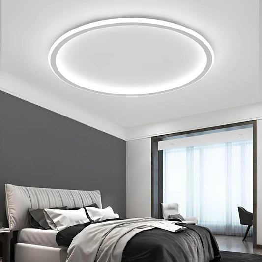 Plafonnier LED arc de lumière avec télécommande pour salon