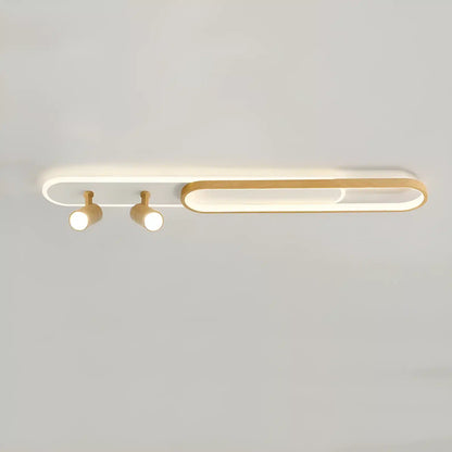 Plafonnier LED au Design Moderne 2 ampoules en plusieurs tailles pour Salon