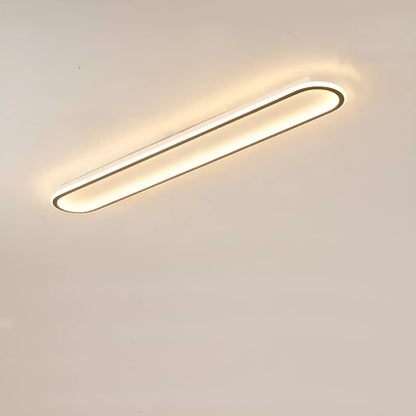 Plafonnier LED au design moderne doré et noir avec des lumières variables