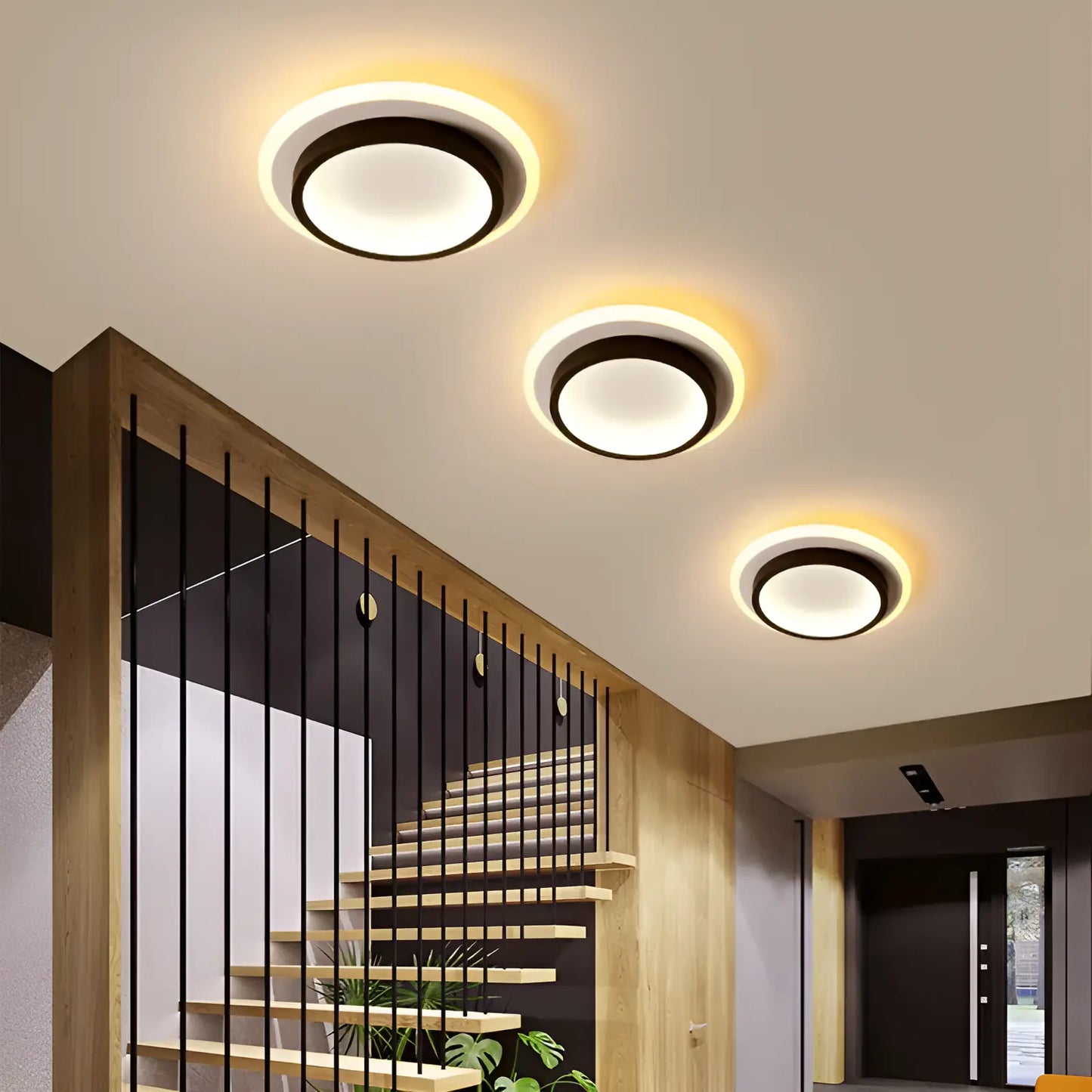 Plafonnier LED couronne de lumière pour salon