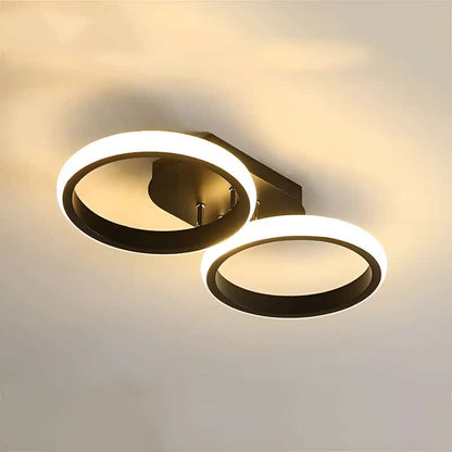 Plafonnier LED couronnes lumineuses pour salon