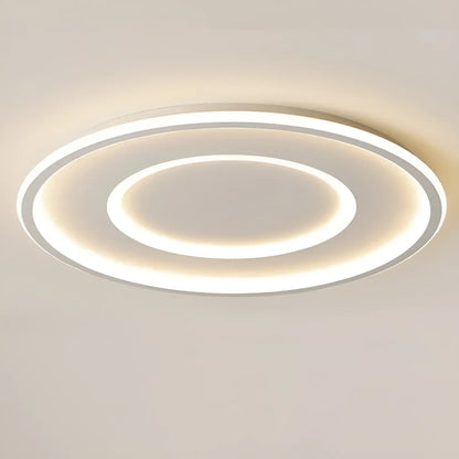 Plafonnier LED double halo pour salon