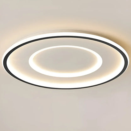 Plafonnier LED double halo pour salon