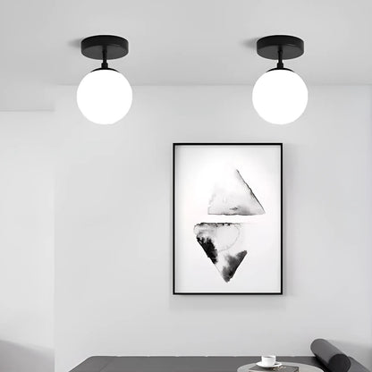 Plafonnier LED en forme de boule lumineuse pour salon