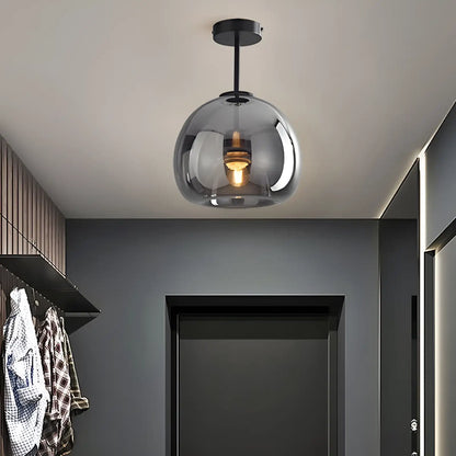 Plafonnier LED en forme de lanterne pour salon