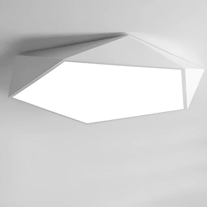 Plafonnier LED en forme d'hexagone irrégulier pour salon