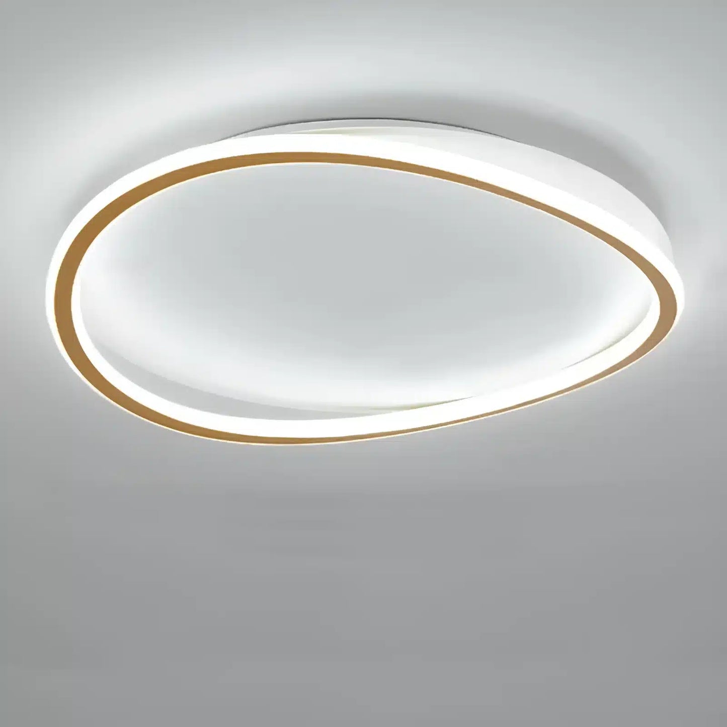 Plafonnier LED halo ovale pour salon
